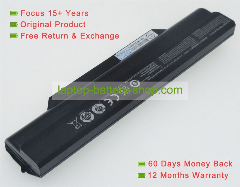 Clevo W230BAT-6, 6-87-W230S-4271 11.1V 5600mAh replacement batteries - Click Image to Close