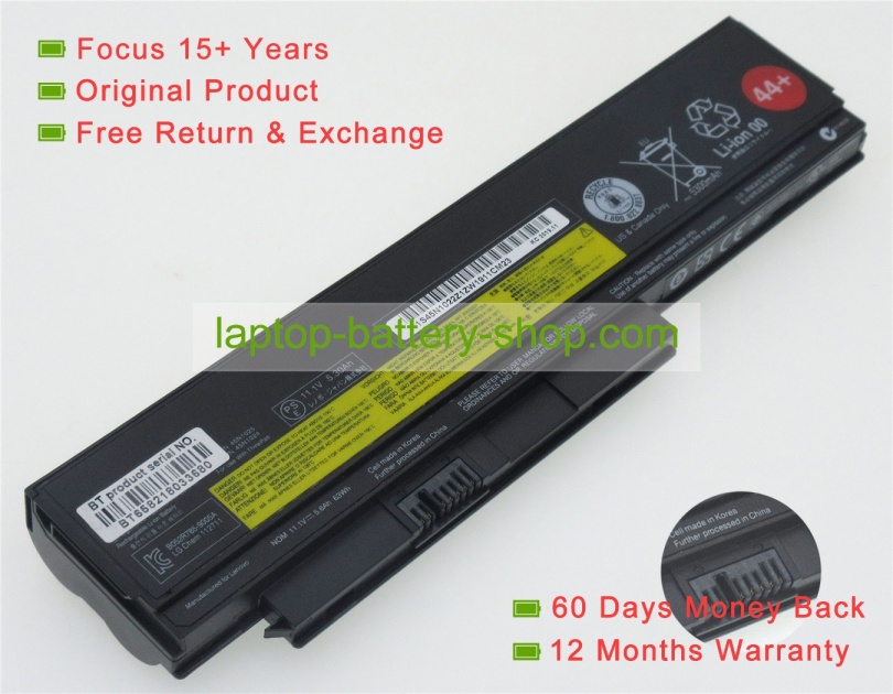 Lenovo 45N1023, 45N1022 11.1V 5800mAh replacement batteries - Click Image to Close