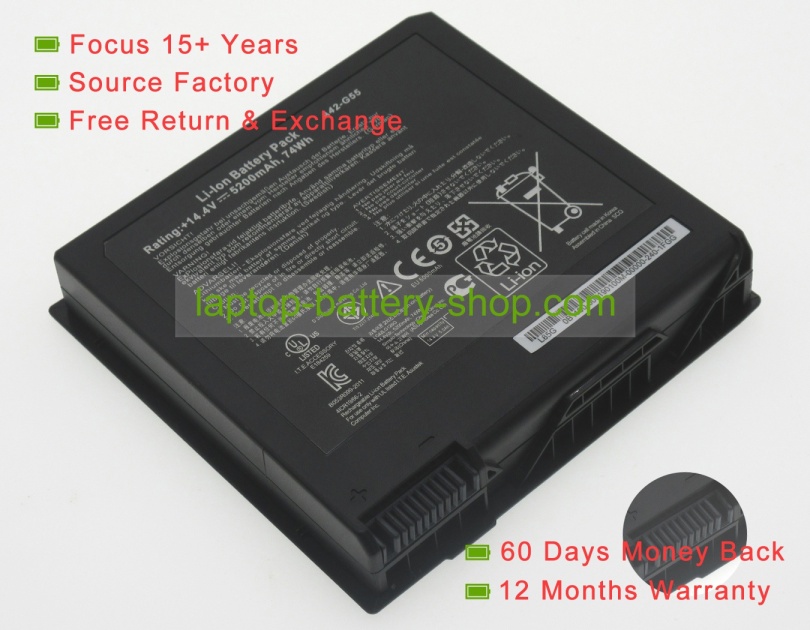 Asus B056R014-0037 14.4V 4400mAh replacement batteries - Click Image to Close