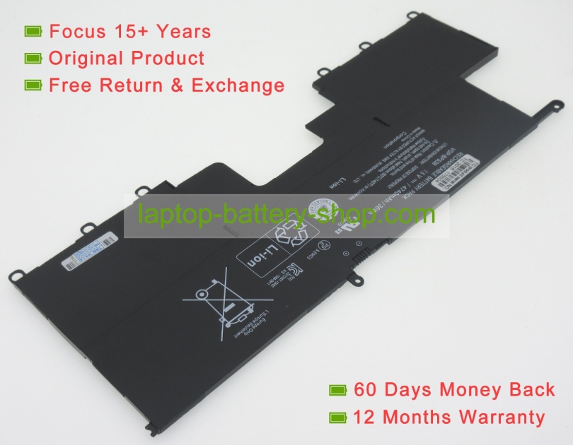 Sony VGP-BPS38, VGP-BPS37 7.5V 4740mAh replacement batteries - Click Image to Close