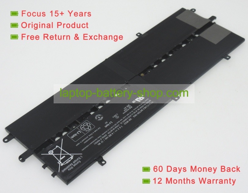 Sony VGP-BPL31, VGP-BPS31 7.4V 4960mAh replacement batteries - Click Image to Close