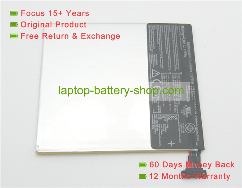 Asus C11P1303, C11P1304 3.8V 3850mAh original batteries - Click Image to Close