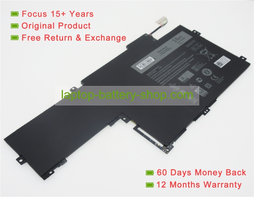 Dell 5KG27, C4MF8 7.4V 7486mAh replacement batteries - Click Image to Close