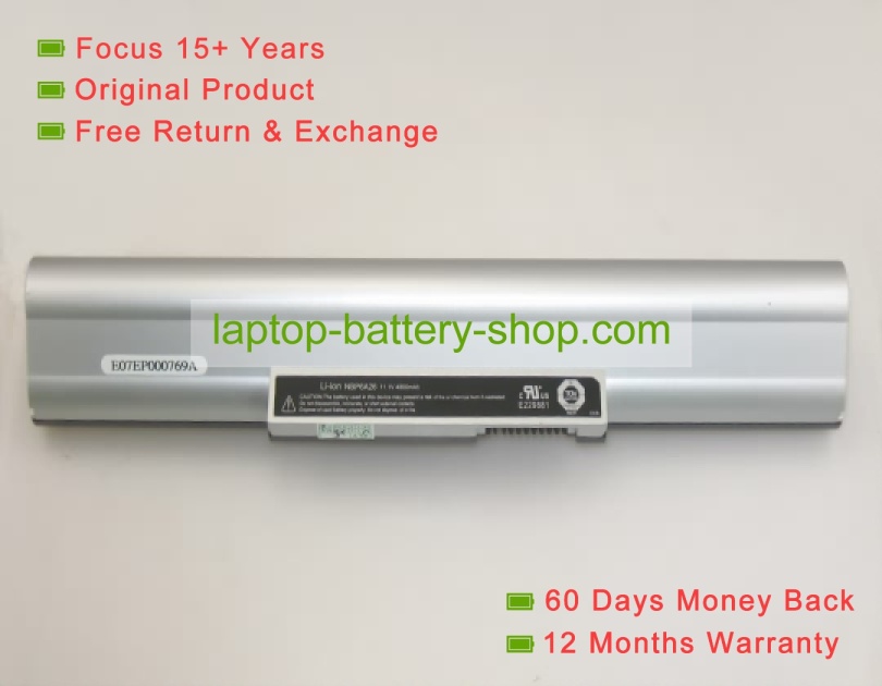 Advent NBP6A26, EM-G600L2S 11V 4800mAh replacement batteries - Click Image to Close