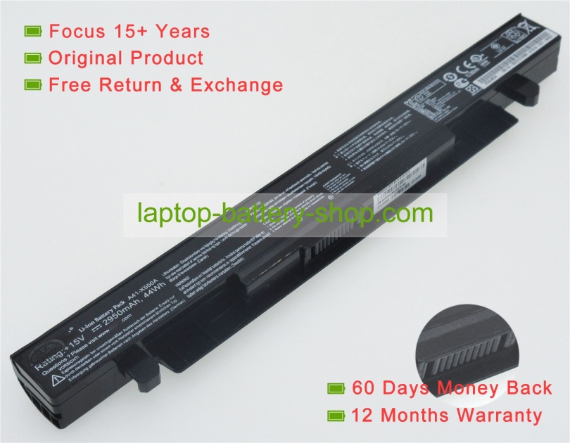 Asus 0B110-00231100, 0B110-00230400 15V 2950mAh replacement batteries - Click Image to Close