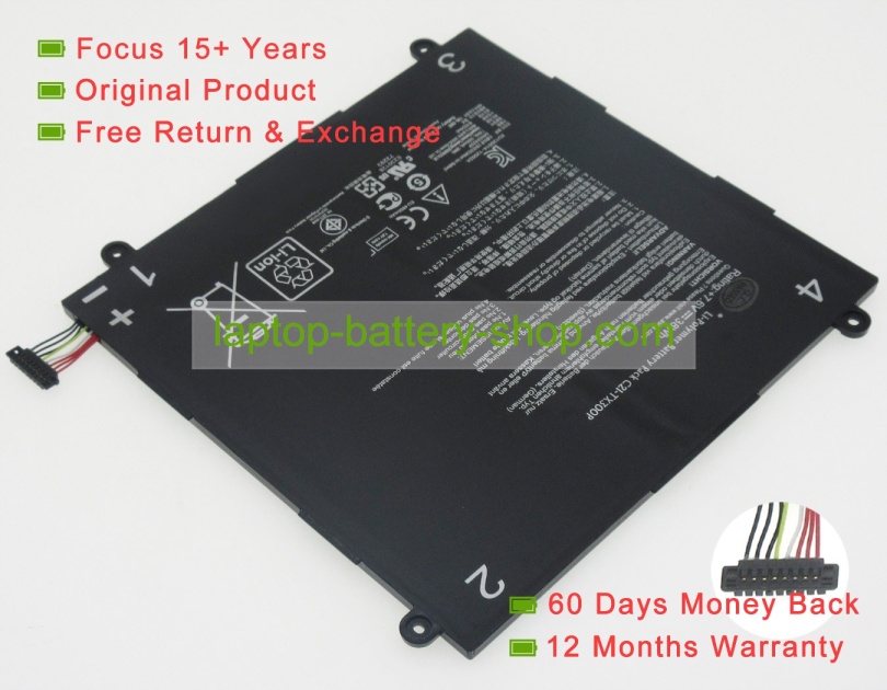 Asus C21-TX300P, 0B200-00310200 7.6V 5000mAh replacement batteries - Click Image to Close