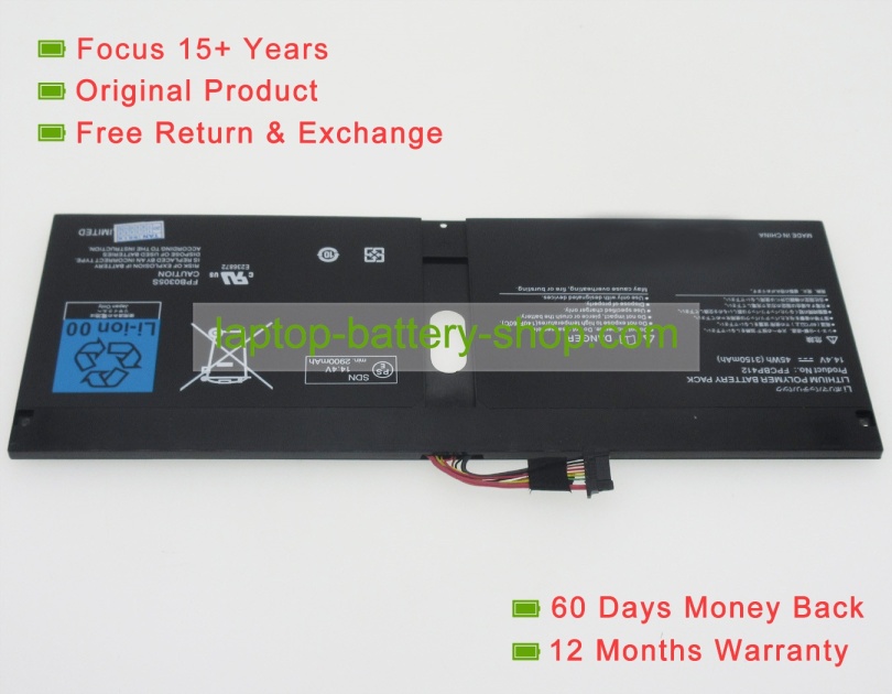 Fujitsu FPCBP412, FPB0305S 14.4V 3150mAh replacement batteries - Click Image to Close