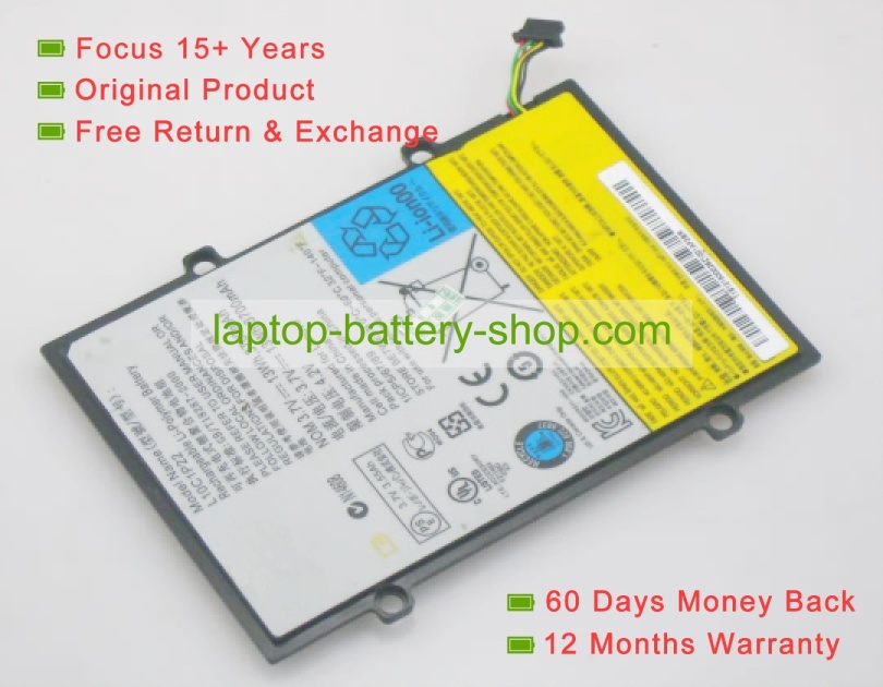 Lenovo H11GT101A, 121500028 3.7V 3700mAh replacement batteries - Click Image to Close