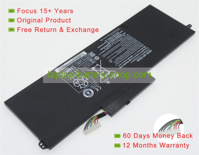 Acer 1ICP5/60/80-2, AP13D3K 7.5V 6060mAh replacement batteries - Click Image to Close