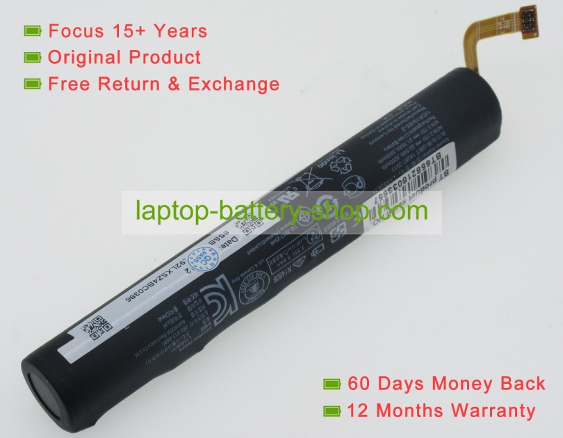 Lenovo L13D2E31, 1ICR18/65-2 3.75V 6000mAh replacement batteries - Click Image to Close