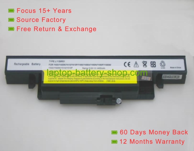 Lenovo 3INR19/66-2, L11L6R02 10.8V 4400mAh replacement batteries - Click Image to Close