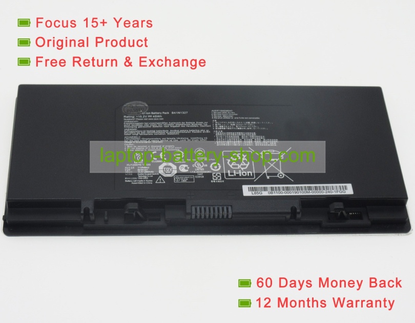 Asus B41N1327, 0B200-00790000 15.2V 3000mAh replacement batteries - Click Image to Close