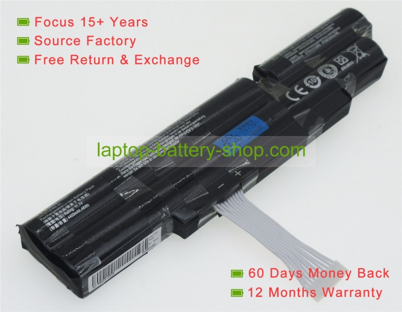 Acer AS11A3E, 3ICR19/66-2 11.1V 4400mAh replacement batteries - Click Image to Close