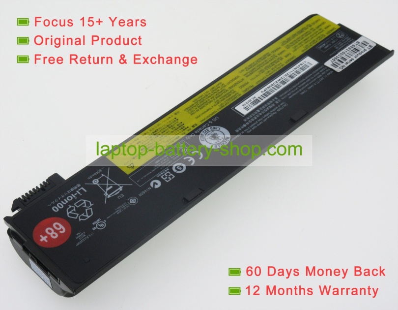 Lenovo 0C52861, 45N1124 11.22V 6600mAh replacement batteries - Click Image to Close