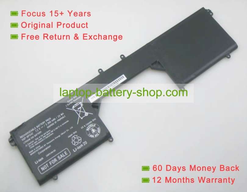 Sony VGP-BPS42, 2INP5/60/80 7.2V 3200mAh replacement batteries - Click Image to Close