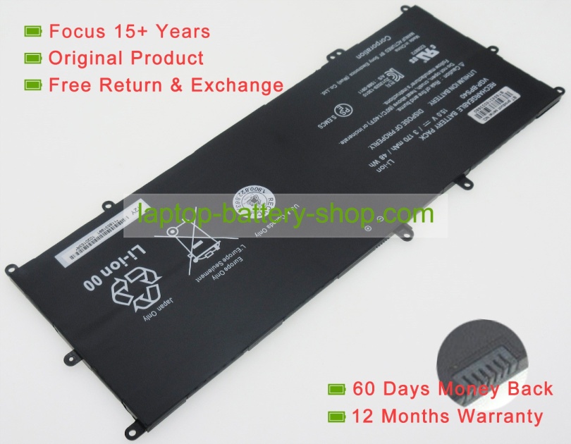 Sony VGP-BPS40 15V 3170mAh replacement batteries - Click Image to Close