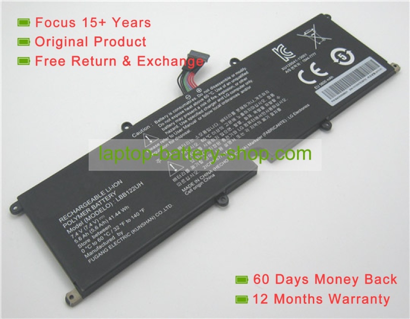 Lg LBB122UH 7.4V 5600mAh replacement batteries - Click Image to Close