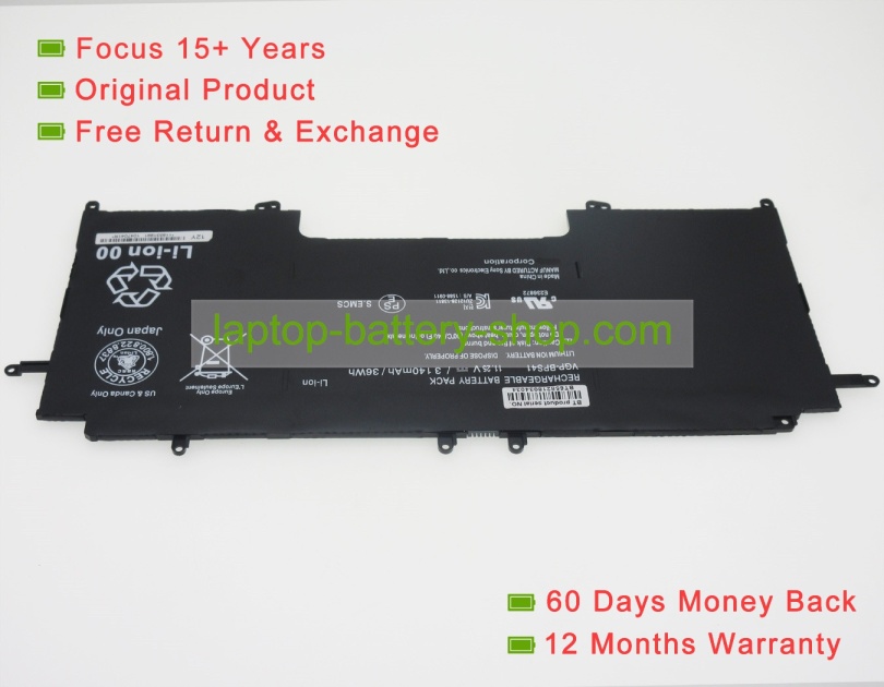 Sony VGP-BPS41 11.25V 3140mAh replacement batteries - Click Image to Close