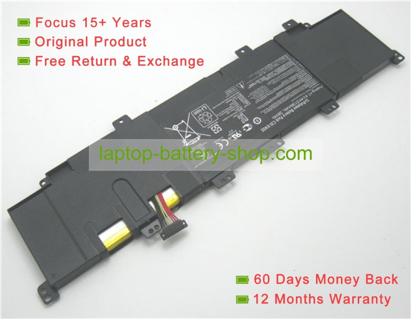 Asus C21-X402 7.4V 5136mAh replacement batteries - Click Image to Close
