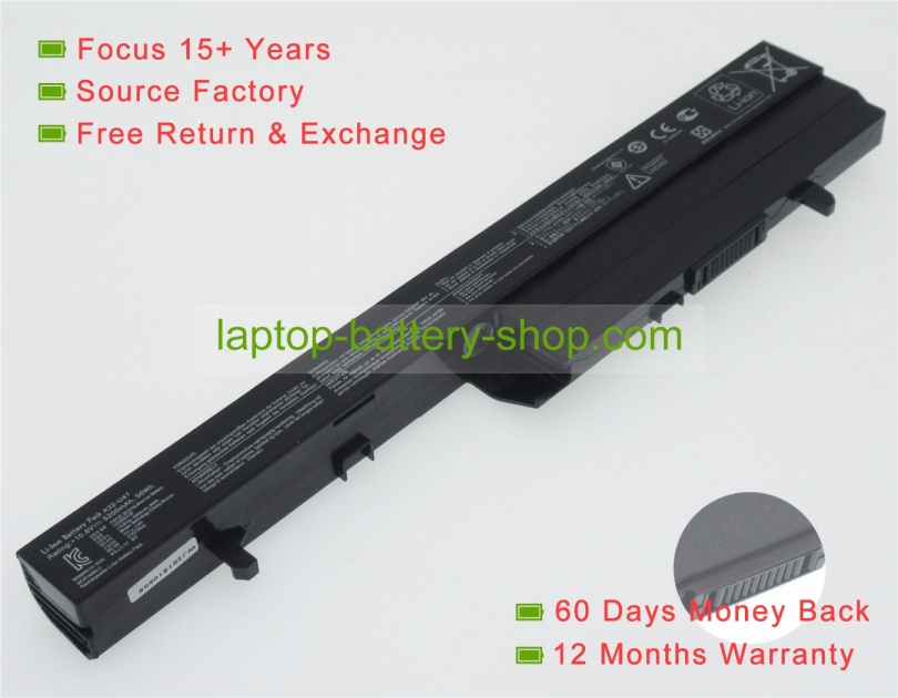 Asus A41-U47, 0B110-00090300 10.8V 5200mAh replacement batteries - Click Image to Close