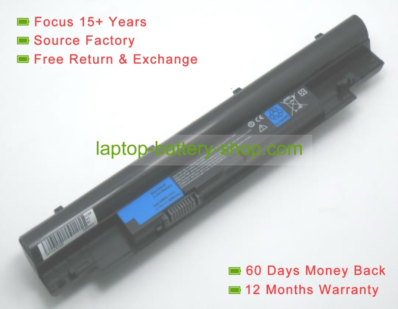 Dell 312-1258, 312-1257 11.1V 5200mAh replacement batteries - Click Image to Close
