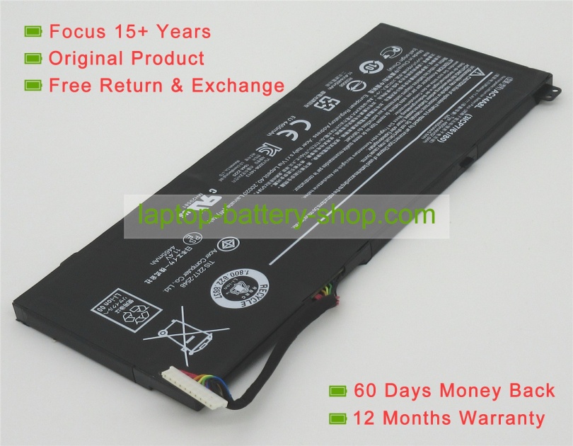 Acer AC14A8L, 934T2119H 11.4V 4600mAh replacement batteries - Click Image to Close