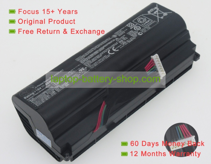 Asus A42N1403, A42LM93 15V 5800mAh replacement batteries - Click Image to Close