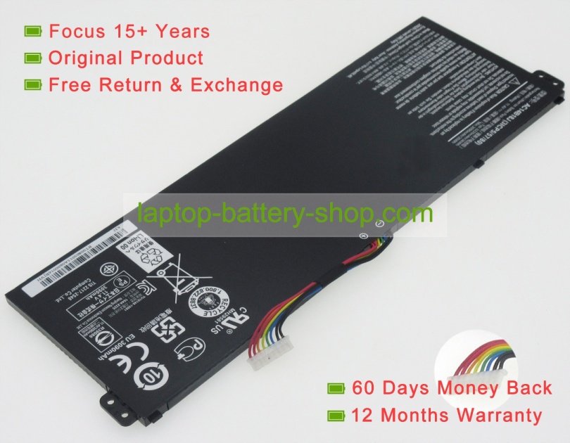 Acer AC14B18J, AC14B8K 11.4V 3220mAh original batteries - Click Image to Close