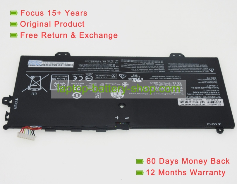 Lenovo L14L4P71, L14M4P71 7.5V 4650mAh replacement batteries - Click Image to Close