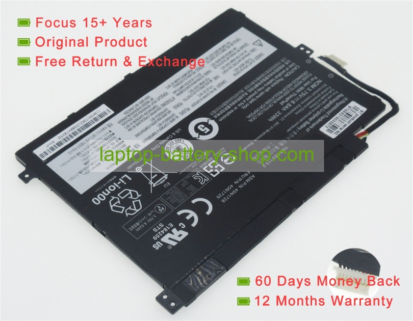 Lenovo 45N1726, 45N1729 3.7V 8920mAh replacement batteries - Click Image to Close