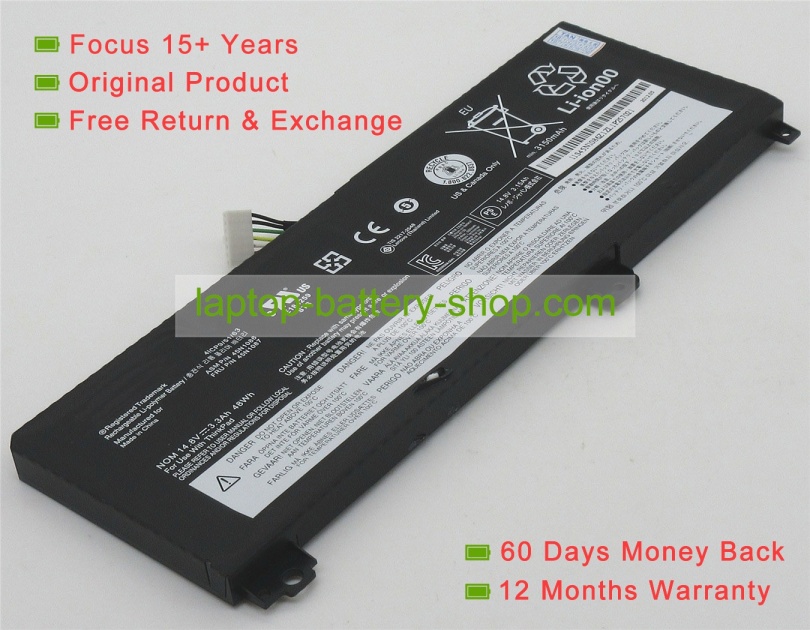 Lenovo 45N1087 14.8V 3300mAh replacement batteries - Click Image to Close