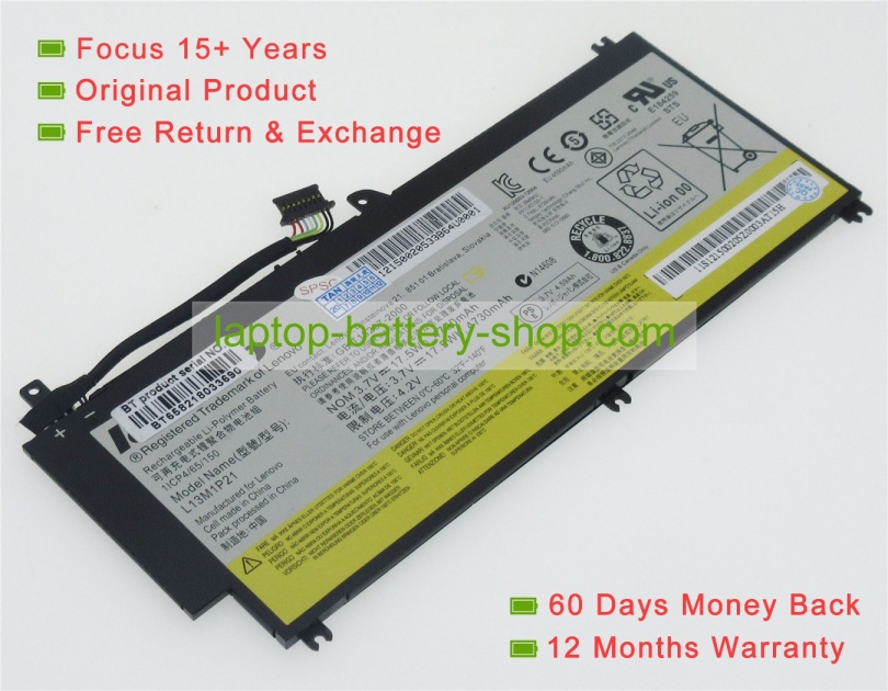 Lenovo L13M1P21, L13L1P21 3.7V 4590mAh replacement batteries - Click Image to Close