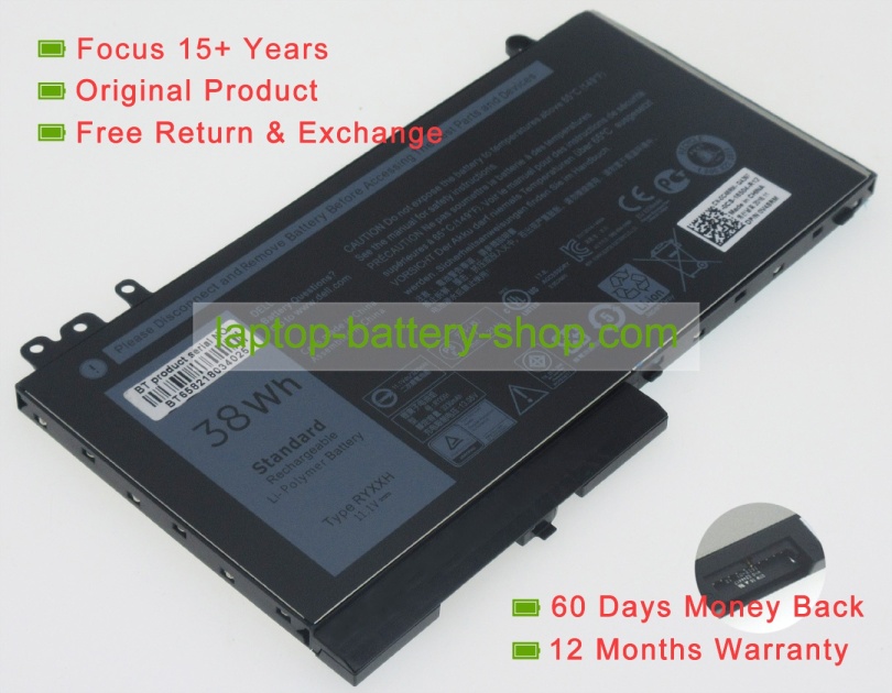 Dell RYXXH, 5TFCY 11.1V 3454mAh replacement batteries - Click Image to Close