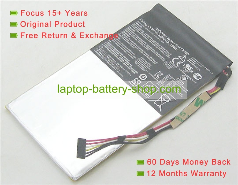 Asus C11-P03, 0B200-00220000 3.8V 5000mAh replacement batteries - Click Image to Close