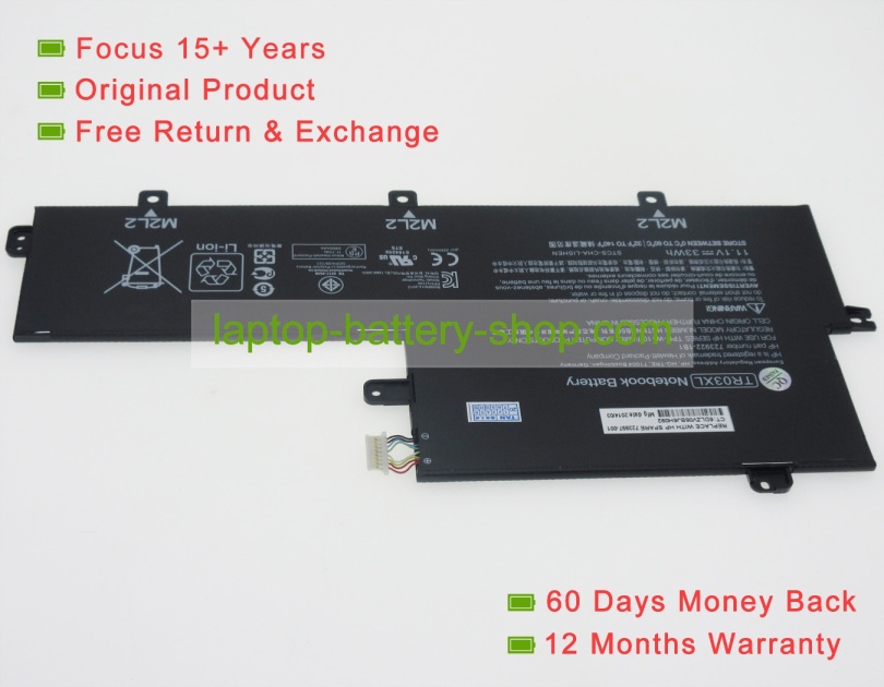 Hp TPN-W110, TR03XL 11.1V 3000mAh replacement batteries - Click Image to Close