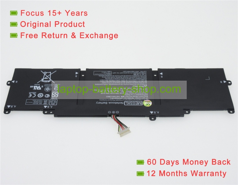 Hp ME03XL, 787521-005 11.4V 3130mAh replacement batteries - Click Image to Close