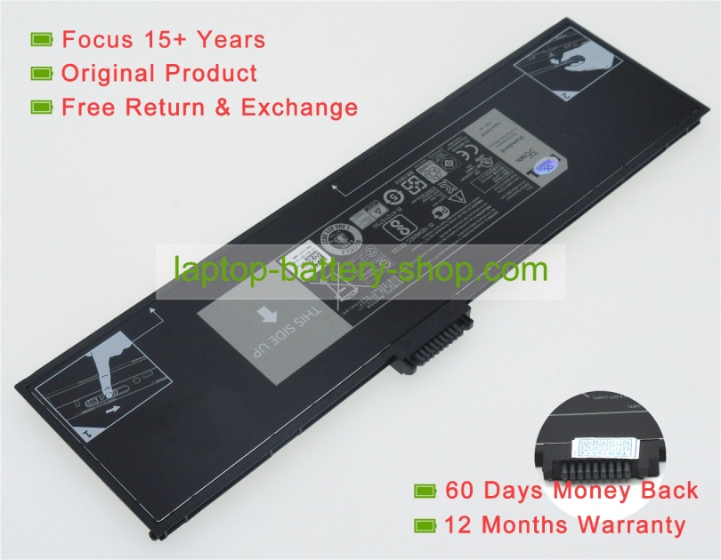 Dell HXFHF, XNY66 7.4V 4855mAh replacement batteries - Click Image to Close