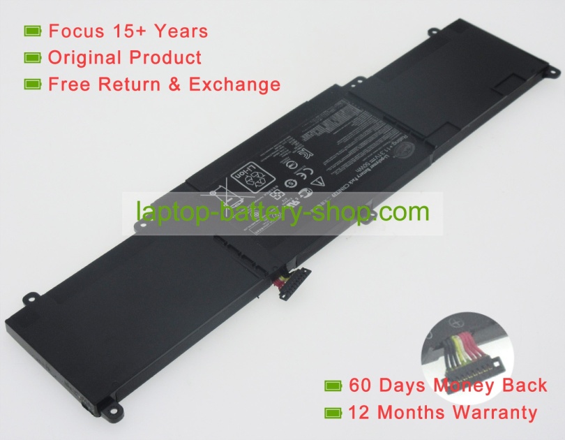 Asus C31N1339, 0B200-9300000 11.31V 4400mAh replacement batteries - Click Image to Close