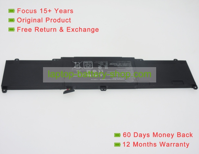 Asus C31N1339, 0B200-9300000 11.31V 4400mAh replacement batteries - Click Image to Close