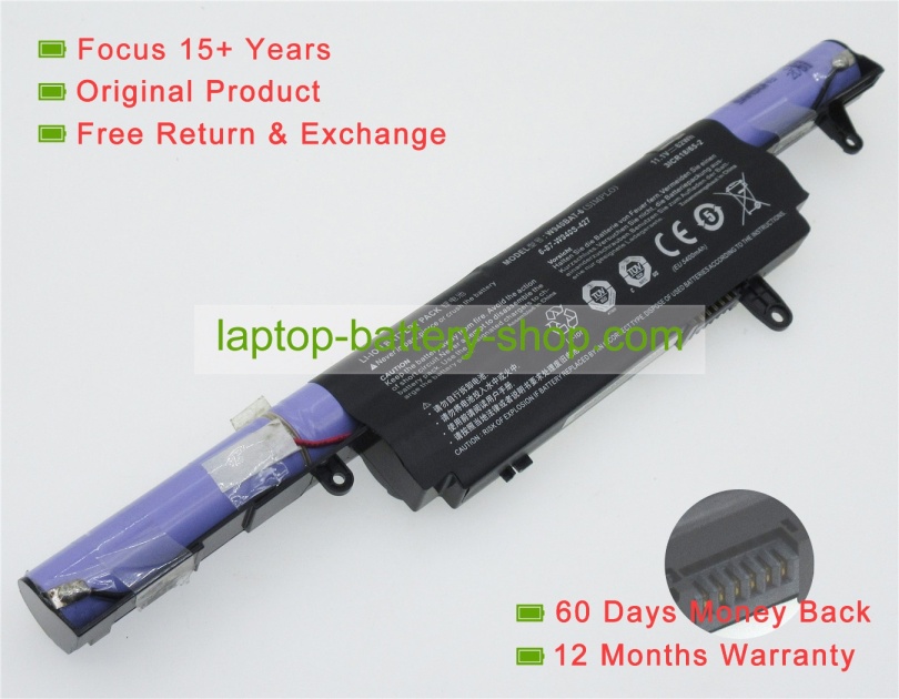 Clevo 6-87-W940S-4UF, 6-87-W940S-42F1-P 11.1V 5600mAh replacement batteries - Click Image to Close