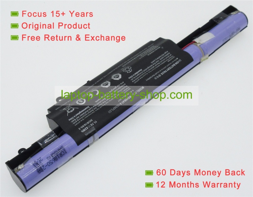 Clevo 6-87-W940S-4UF, 6-87-W940S-42F1-P 11.1V 5600mAh replacement batteries - Click Image to Close