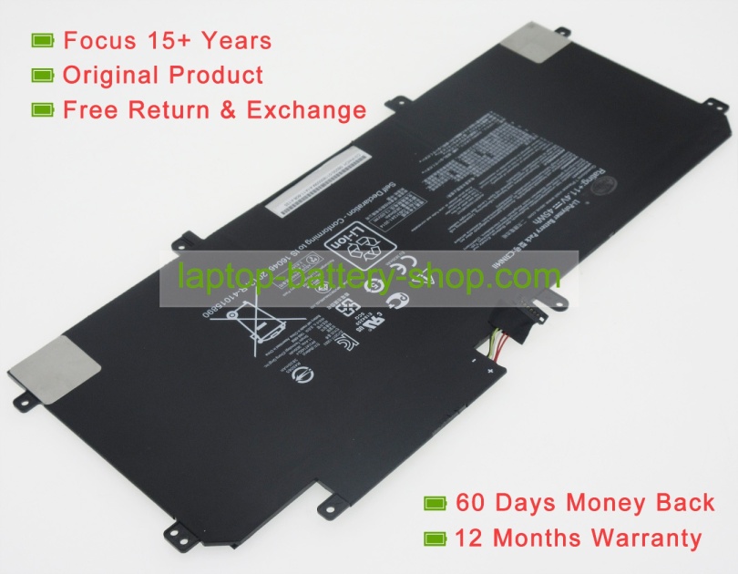 Asus C31N1411, 0B200-01180000 11.4V 3900mAh replacement batteries - Click Image to Close