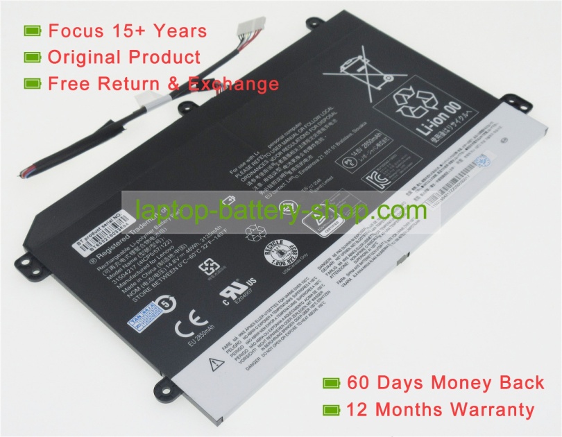 Lenovo 31504217, 41CP5/57/122 14.8V 3135mAh replacement batteries - Click Image to Close
