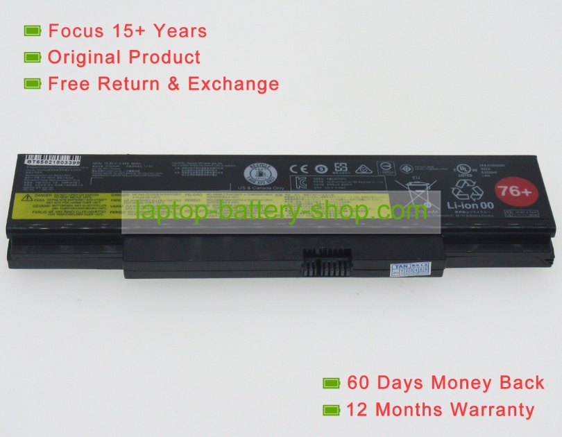 Lenovo 45N1760, 45N1762 10.8V 4400mAh replacement batteries - Click Image to Close