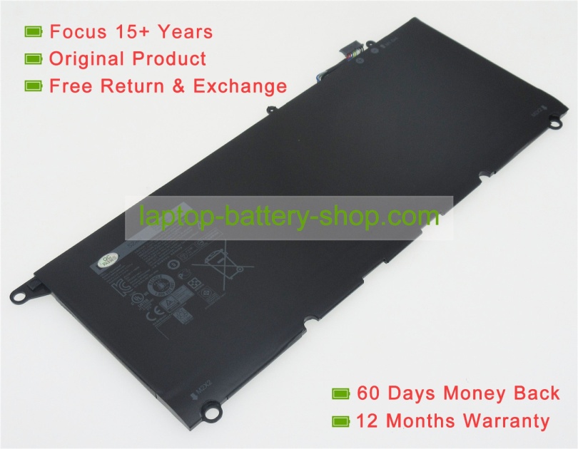 Dell 90V7W, JD25G 7.4V 6930mAh original batteries - Click Image to Close