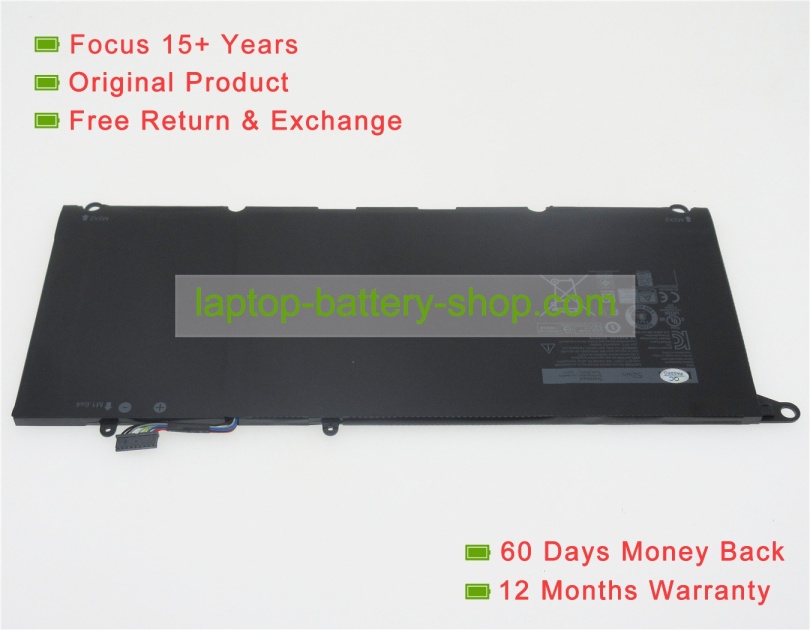 Dell 90V7W, JD25G 7.4V 6930mAh original batteries - Click Image to Close