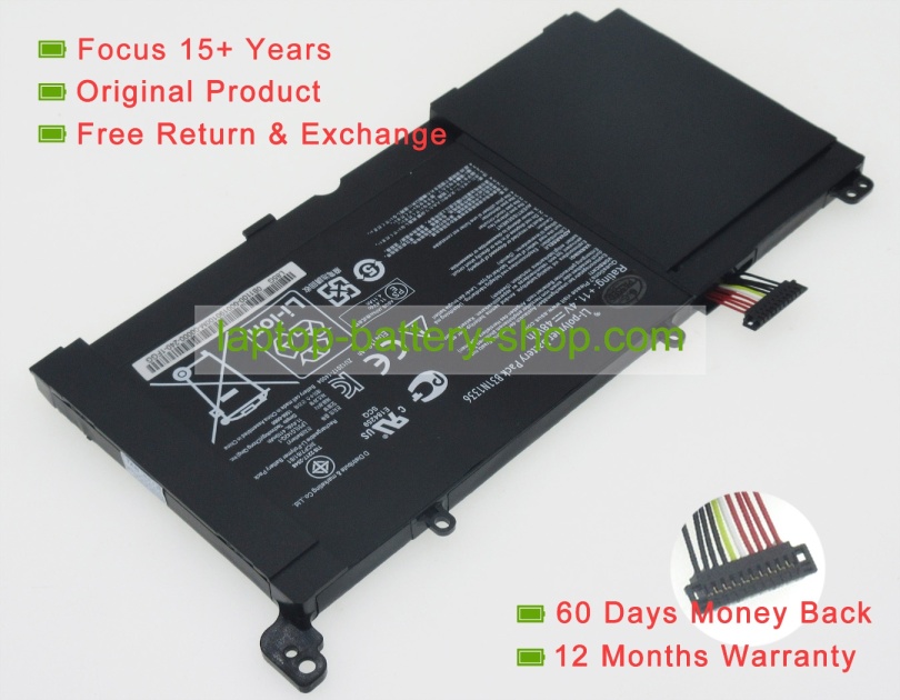 Asus B31N1336, C31-S551 11.4V 4210mAh replacement batteries - Click Image to Close