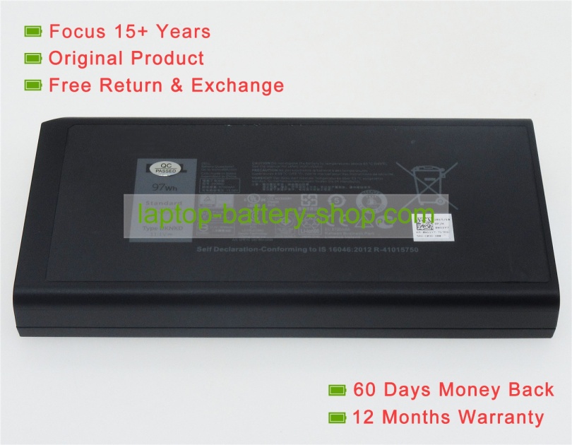 Dell X8VWF, 4XKN5 11.1V 8700mAh replacement batteries - Click Image to Close