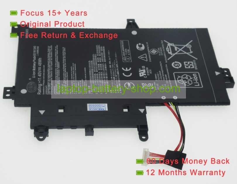Asus B31N1345, 0B200-00990100 11.4V 4200mAh replacement batteries - Click Image to Close