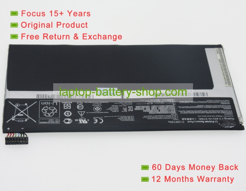 Asus C12N1406 3.85V 7820mAh replacement batteries - Click Image to Close